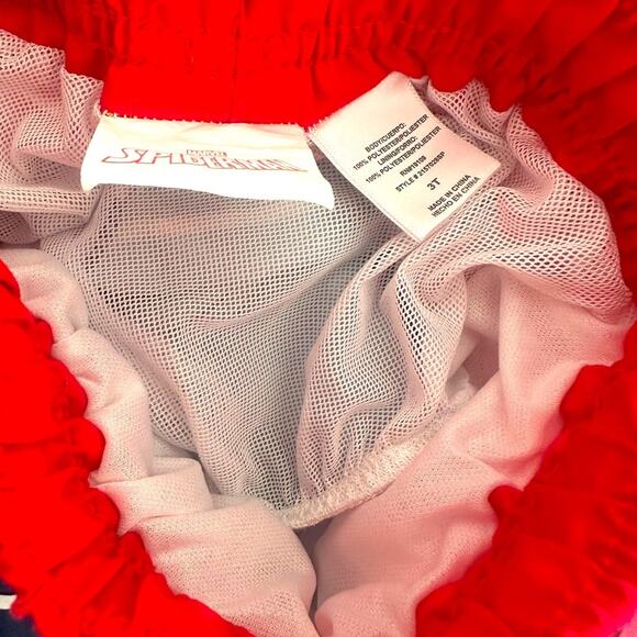 Spiderman swim shorts Sz 3t in mint condition marvel pool beach vacation - Picture 5 of 6